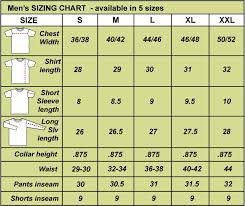 Men S Clothing Size Chart Clothing Size Chart Size Chart Chart