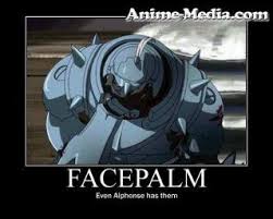 Facepalms Alphonse Elric Photo 26837316 Fanpop Page 2 With the older supporting the younger, the two edward elric. facepalms alphonse elric photo