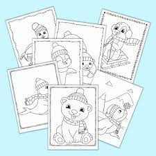 These spring coloring pages are sure to get the kids in the mood for warmer weather. 20 Free Printable Winter Animal Coloring Pages For Kids The Artisan Life