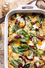 Everything Cheesy Potato And Egg Breakfast Casserole Half Baked Harvest Recipe Breakfast Casserole Potato And Egg Breakfast Breakfast Egg Casserole