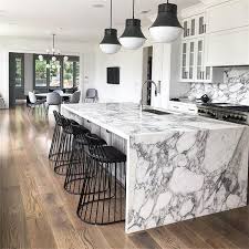 The traditional white marble is also used in the backsplash creating a cohesive look. White Arabescato Cervaiole Marble Kitchen Countertops China Stone Marble Made In China Com