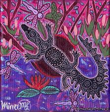 Crocodile Swamp With Dragonfly Original Painting By Mirree Contemporary Dreamtime Animal Dreaming Aboriginal Art Animals Aboriginal Art Original Paintings