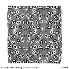 Black And White Paisley Bandana Black And White Paisley Bandana Zazzle Ca White Elephant Gifts Funny Black And White White Elephant Gifts