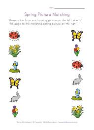 Spring Picture Matching Worksheet Spring Worksheet Spring Pictures Spring Preschool