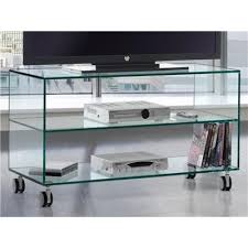 Table also available in 90 cm version. Glass Tv Table With Wheels Kolet 90 Cm