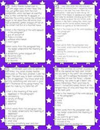One day, a boat comes & brings a new family. Context Clues Task Cards Staar Test Prep Review By Polka Dot Princess