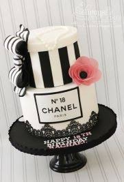a chic elegant coco chanel quinceanera theme quinceanera 18th birthday cake 18th cake chanel cake