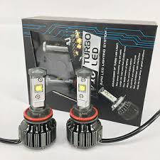 2020 V16 Turbo Cree Auto Led Headlight Kit 60w 7200lm Set H11 H8 Color 6000k Ebay