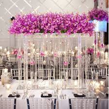 Floral Garland Ideas In 2020 Wedding Centerpieces Glamorous Wedding Decorations Crystal Centerpieces