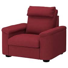 Lidhult Fauteuil Lejde Brun Rouge Rouge Brun In 2020 Armchair Fabric Armchairs Fabric Sofa