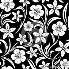 Black And White Flower Background Vector Vector Seamless Pattern With Flowers By Naddiya Via Dreamstime Seamless Patterns Stock Images Backgrounds Flower Patterns