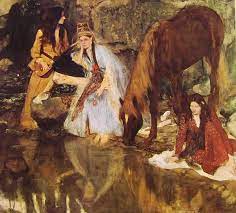 Un temps accroché au louvre, il est exposé au musée d'orsay. Eugenie Fiocre Nel Balletto La Source Di Edgar Degas