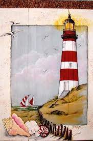 Explore trending landscaping ideas with rocks for small and big gardens trending in this is a simple landscaping idea for a front yard that draws attention to the cute white house rather than to itself. Keeper Of The Lighthouse E Packet Beth Wagner Lighthouse Painting Painting Decorative Painting