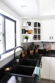 Our Weekend Renovation A New Modern Kitchen Love Create Celebrate Black Countertops Kitchen Trends Black Sink