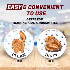 Pour 1 cup of white vinegar into bottom of empty dishwasher. Refrigerator Magnets 2 Inches Kitchen Label For Home Organization Double Sided Dishwasher Magnet Clean Dirty Sign American Shorthair Funny Clean Dirty Dishwasher Magnet Cat Accessories And Funny Cat Stuff Gifts Kitchen