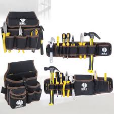 Quick Pick Tool Bag Small Pocket Merchanics Versatile Portable Roll Pack With Waist Bag With Belt Tools Holder Red Black Blue Tool Bag Tool Belt Work Tools
