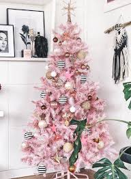 Cute christmas painted wooden table tree ornaments home party decor kids gift, rotating red flashing beacon party lamp dj strobe light. 25 Bold Ways To Decorate A Pink Christmas Tree Digsdigs