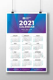 Free 2021 yearly calender template. 2021 Happy New Year Calendar Template Wall Calendar Design Eps Free Download Pikbest