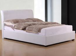 If you are looking for lightness and tenderness in the interior of the bedroom, the ideal white leather beds are unlikely to find. White Leather Ottoman Bed Joseph Otto White Small Double