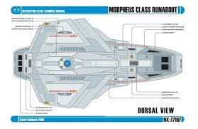 Equipped with mission specialized pods. Morpheus Class Runabout Star Trek Ships Starfleet Ships Star Trek Voyager