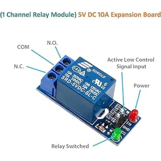 Buy 1 Channel 5V Relay Module without Optocoupler online at techtonics.in