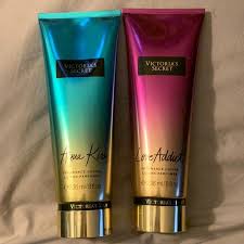 Victoria Secret Lotion Scents Aqua Kiss And Love Addict Victoria Secret Lotion Lotion