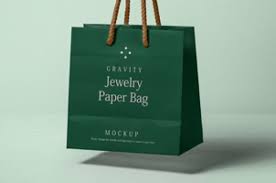 Download This Is A Psd Jewelry Paper Bag Mockup To Complement Our Psd Shopping Bag Mockup Series You Can Change The Handle Bag Mockup Paper Bag Design Name Card Design