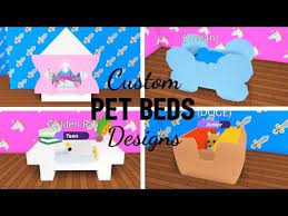 Custom Unique Pet Beds Design Ideas Building Hacks Roblox Adopt Me Youtube Custom Pet Bed Adopt Me Build Ideas Adopt Me Ideas