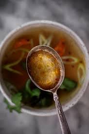Scallion Ginger Bone Broth A Highly Drinkable Broth Inherited Salt Chicken Bone Broth Recipe Bone Broth Soup Recipes Bone Broth Soup