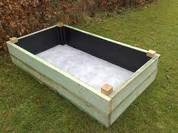 However, it is a different situation if they will try to paint the inside as well. Planter Box With Liner On And Insitu With Geotextile Liner At Base Ready For Soil Patchworkveg Com