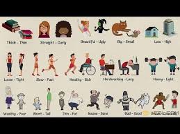 List Of Opposite Adjectives In English Opposites Of Adjectives 7 E S L English Adjectives List Of Opposites Opposite Words List