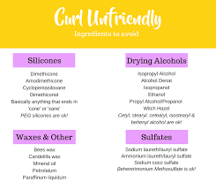 Curly Girl Method Ingredients To Avoid Curly Girl Method Curly Girl Curly Hair Styles