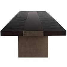 Contemporary Malta Dining Table With Split Bamboo And Steel By Aguirre Design See More Antique And Mode Furniture Dining Table Dining Table Dining Room Table