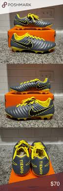Nike Tiempo Legend 7 Pro Fg Grey Yellow In 2020 Grey Yellow Yellow Nikes Nike