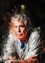 Rogers documentary with a biographical portrait of the celebrity chef Anthony Bourdain 3 Poster By Muhammad Irsan Displate