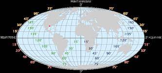 World Map With Degrees Of Latitude And Longitude Global Positioning System