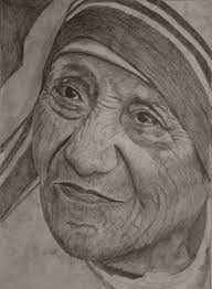 Shop unique custom made canvas prints, framed prints, posters, tapestries, and more. Mother Teresa Drawing By Atul More Saatchi Art