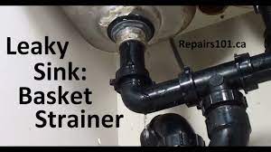 To prevent leaks, buy a tube of pipe joint compound at the hardware store and apply a small amount all around the bottom several threads of. Leaky Sink Basket Strainer How To Fix The Most Common Leak Youtube