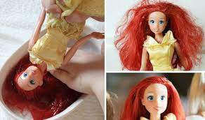 Afterwards let the hair cool down for about the same amount of time before you dunk it in again. Diy How To Fix Barbies Hair Houston Family Magazine