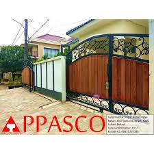 Pagar dorong minimalis dipadu dengan kayu / grc motif kayu / wpc; Pagar Klasik Besi Tempa Motif Kayu Grc Di Bekasi Shopee Indonesia