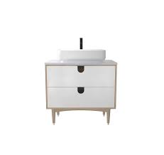 Get 5% in rewards with club o! Karton Republic Portree 30 Matte White Mid Century Bathroom Vanity Keetchen
