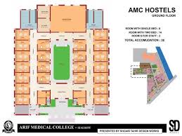 Medical College And Hospital Complex By Shoaib Tahir Design Works Building Design Floor Plans Medical College Floor Plan Design Building Design