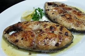 Tanigue Spanish Mackerel Garlic Steak Recipe Mackerel Recipes Fish Steak Recipe Recipes