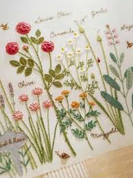 Rose Herb Garden Embroidery Japanese Embroidery Embroidery Craft Embroidery Book