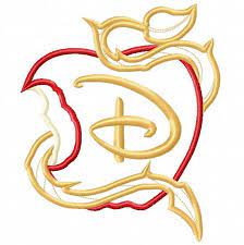 Descendants Apple Logo 4x4 5x7 6x10 Embroidery Machine Etsy Descendientes Maquina De Apliques Bordado Aplique A Maquina