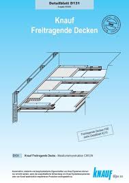Benötigt jemand eine lampe englisch; Knauf Freitragende Decken