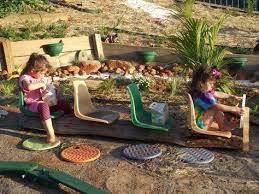 Im Garten Fur Kinder Einen Bus Bauen Klassenzimmer Im Freien Spielplatz Outdoor Spiel Ideen