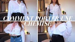 J'aime suppr lunettes de soleil marron foncé chemise à manches longues en lin marron clair bracelet orné de perles marron montre argentée short en denim blanc chaussettes invisibles blanches baskets basses en toile blanches. Comment Porter Une Chemise Chic Chat 3 Youtube