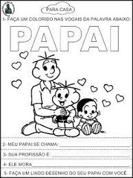 Ideias extras para o dia dos pais. Para Casa Dia Dos Pais Desenho Dia Dos Pais Atividades Dia Dos Pais Maternal Dia Dos Pais Educacao Infantil