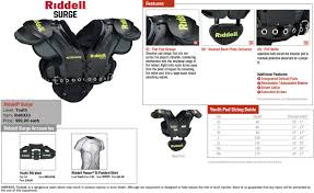 Sppss Riddell Varsity Junior Varsity Youth Shoulder Pads